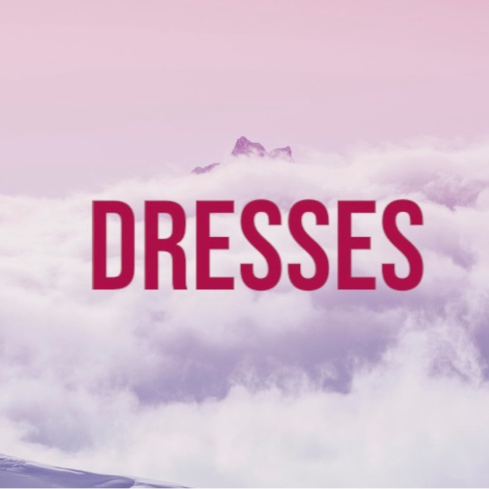 Dresses ranging in size from SM-LG